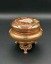 Antico Porta Gioie In Vetro Di