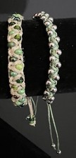 Set di 2 bracciali in macramè