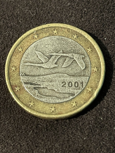 Moneta euro finlandia 2001 - 1,
