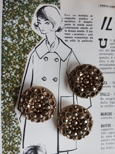 Bottoni vintage colore - vintage,, pz.,