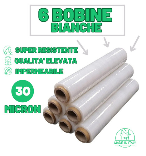 Film estensibile bianco - bianco, 6