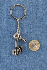 Portachiavi in metallo argento