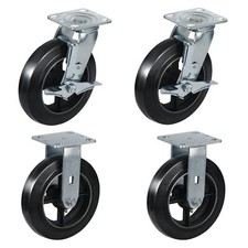 8 Inch Rubber on Cast Iron
