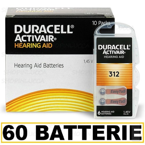Duracell 312 pr41 batterie - 60,