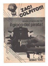 PUBBLICITÀ ADVERTISING WERBUNG ITALIAN CLIPPING 1976 SEBINO IL GIOCO DEL PIRATA