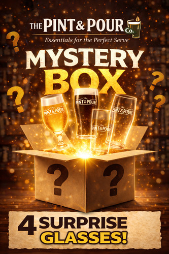 Mystery branded glass - branded, beer