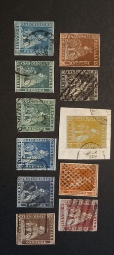 1851 serie completa toscana - completa,