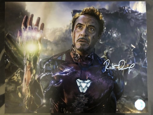 Robert downey signed iron - robert,