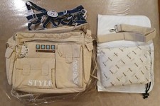 BORSA NEONATO PORTA ACCESSORI CON FASCIATOIO BREVI E ACCESSORI