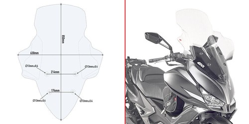D6104st givi parabrezza - givi,