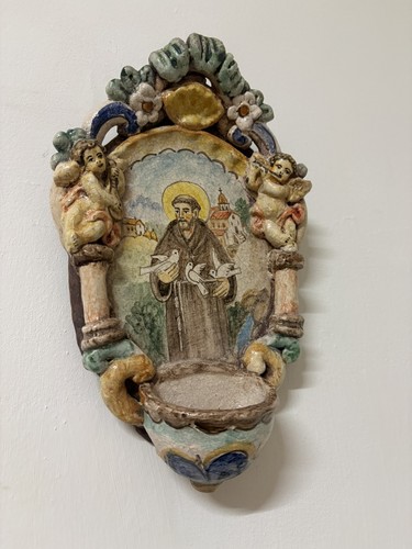 Acquasantiera san francesco - acquasantiera,