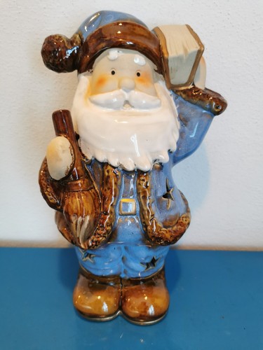 Statuina babbo natale porta - statuina,