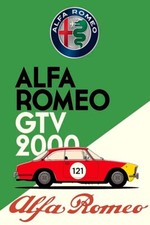 Poster Manifesto Locandina Pubblicitaria Automobili Alfa Romeo Stampa 32x47 Cm.