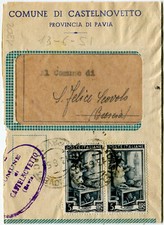 1951 Italia al Lavoro Comune Castelnovetto Pavia dest S. Felice Scovolo Brescia