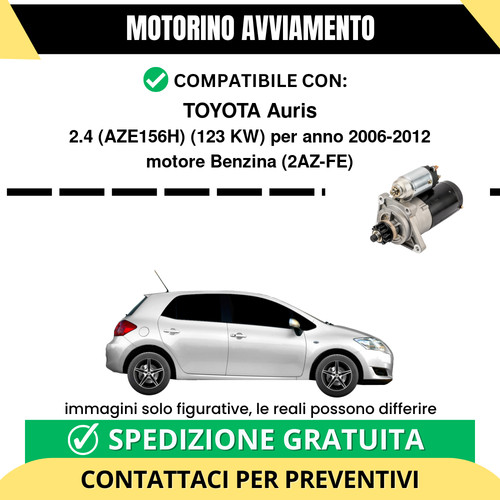 Motorino avviamento toyota - motorino,