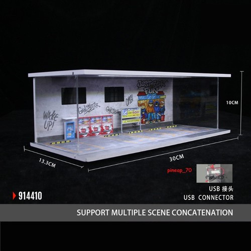 Diorama led arte graffiti - 1/64,