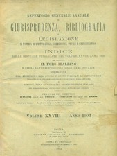 IL FORO ITALIANO REPERTORIO
