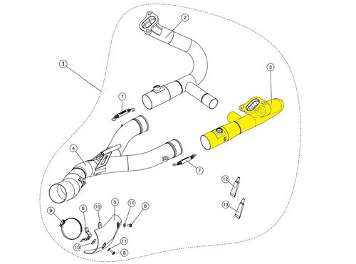 Akrapovic b12r4r collettori - akrapovic,