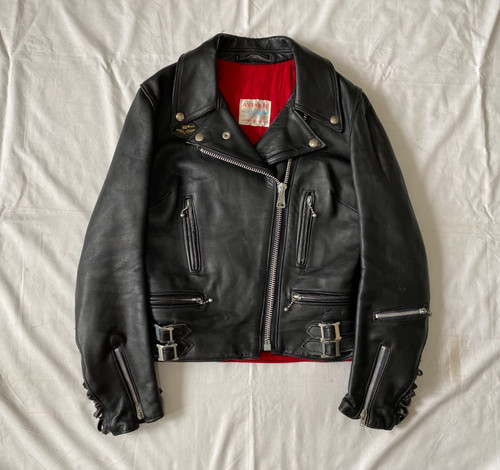 Giacca pelle motociclista - pelle,