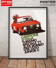 POSTER Vintage Alfa Romeo GTA