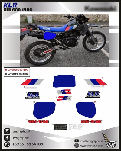 Klr 600 1984 - klr, adesivi
