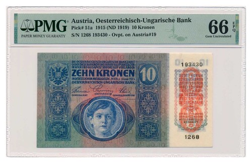 Banconota austria corone - austria, 10