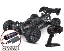 Traxxas JATO 4X4 BL-2S Buggy nero con batteria Lipo 3000mAh gratuita e ricarica USB-C