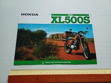 Honda XL 500 S 1979 depliant