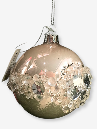Pallina natale rosa - natale,