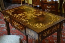 Scrittoio intarsiato stile Luigi XVI 80 cm. con cassetto