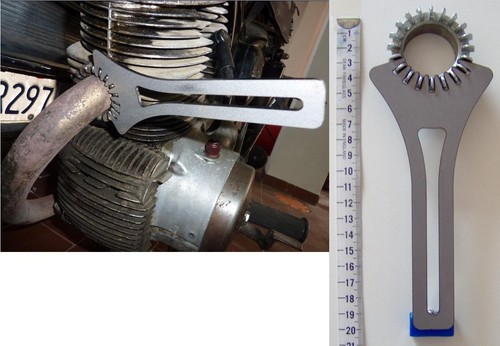 Key for exhaust nut ducati - key,
