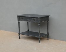 Tavolino console con doppio piano d'appoggio laccata Shabby Chic, L 90 cm!