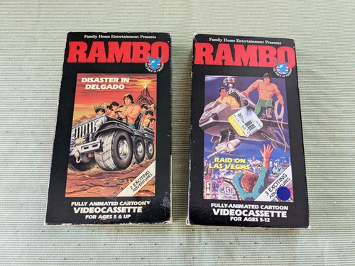 Rambo animated lot vhs - animated, 2