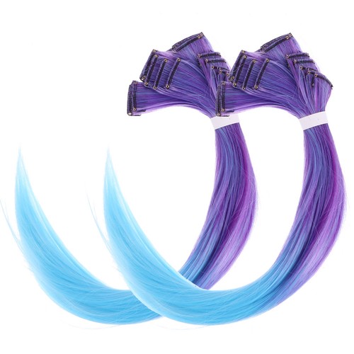 Pezzi capelli viola - 20, di