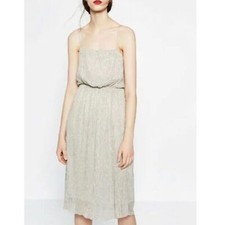 Abito midi donna Zara argento