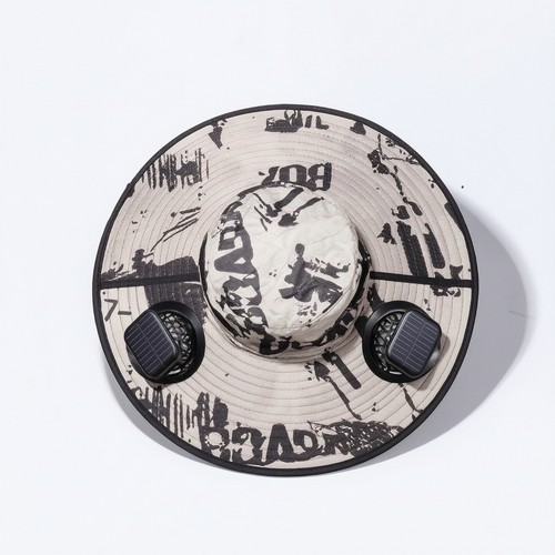 Cappello parasole con ventola - parasole,