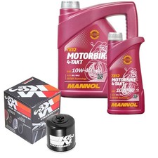 Yamaha YZF-R1 1000 M ABS RN49 2019, MANNOL 10W40 5L, K&N Ölfilter Set