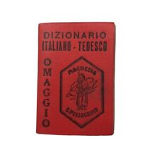 *HH* Mini dizionario vocabolario Magnesia San Pellegrino Italiano Tedesco 1939