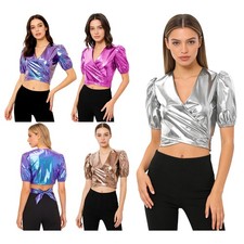 Camicia donna danza crop top