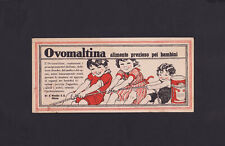 Ovomaltina .Carta assorbente anni 30. Buvard Löschpapier. Cartoleria Cancelleria