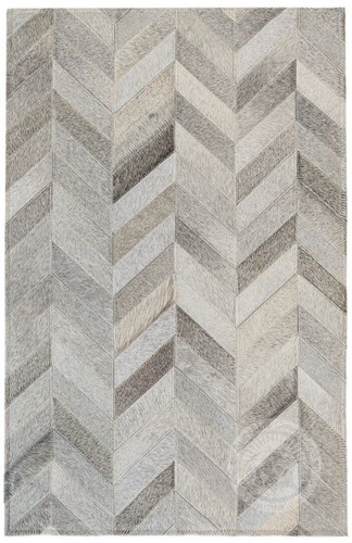 Tappeto patchwork vera pelle