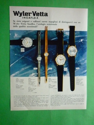 Wyler vetta orologio incaflex - vetta,