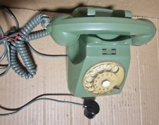 Telefono vintage a disco verde