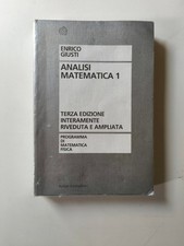 analisi matematica 1 enrico giusti terza edizione bollati boringhieri