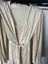 Vintage - set camicia da notte + vestaglia beige - nuovo