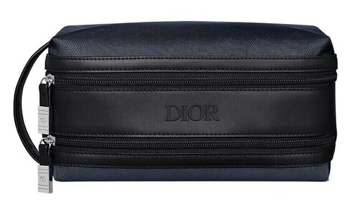 Dior navy black toilette bag - dior,