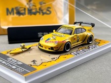 ZJWJ 1:64 giallo RWB 993 kayak modello sportivo auto in metallo pressofuso 