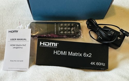 Switch matrice hdmi 6x2 4k - a,