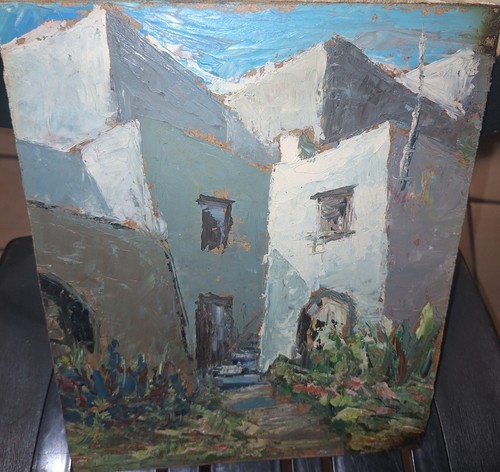 Dipinto olio masonite - olio,