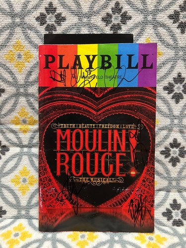 Playbill firmato moulin rouge - moulin,